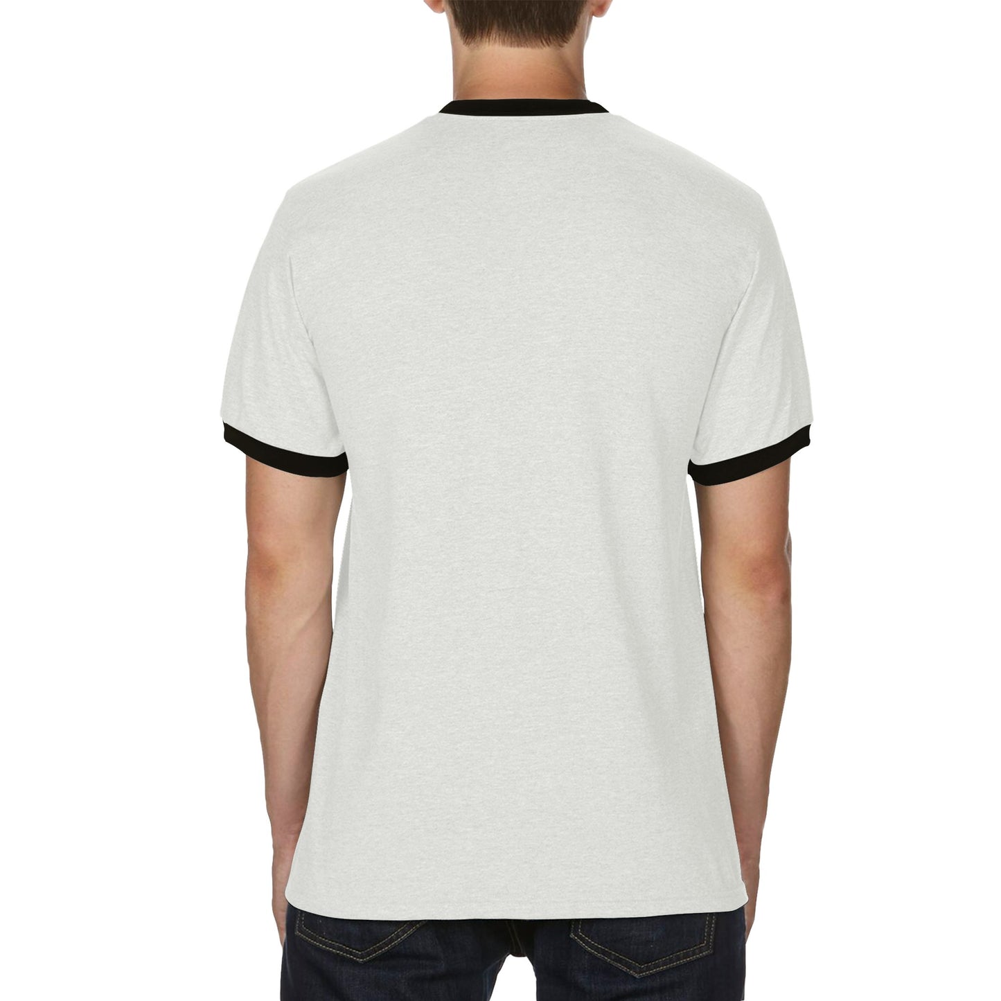 T-shirt Ringer unisex personalizzabile