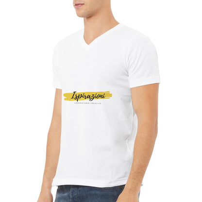 T-shirt premium unisex con scollo a V personalizzabile