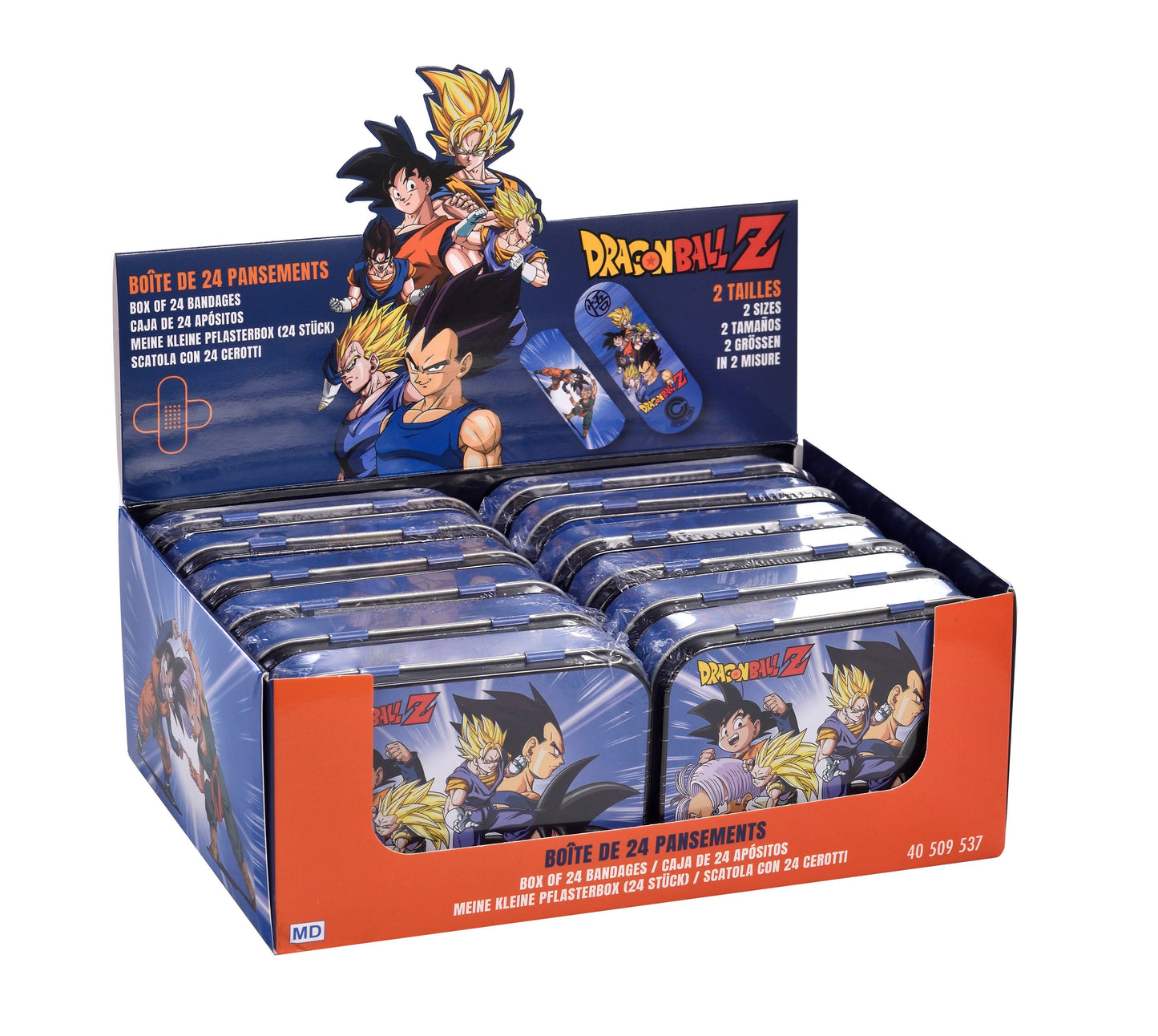 Scatola in metallo da 24 cerotti DRAGON BALL Z