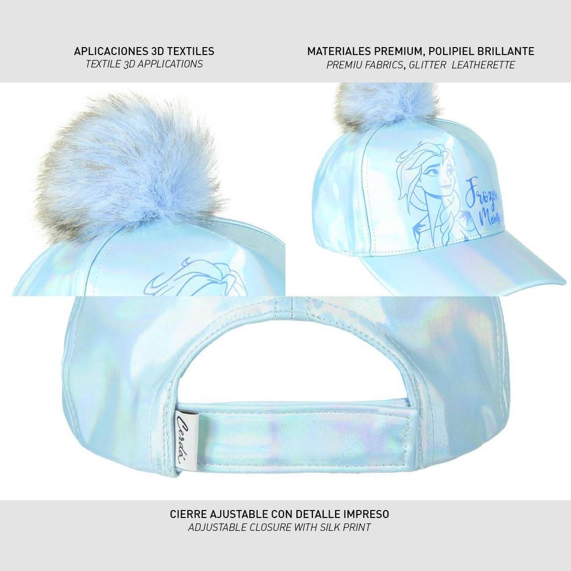 Visiera curva iridescente Frozen II