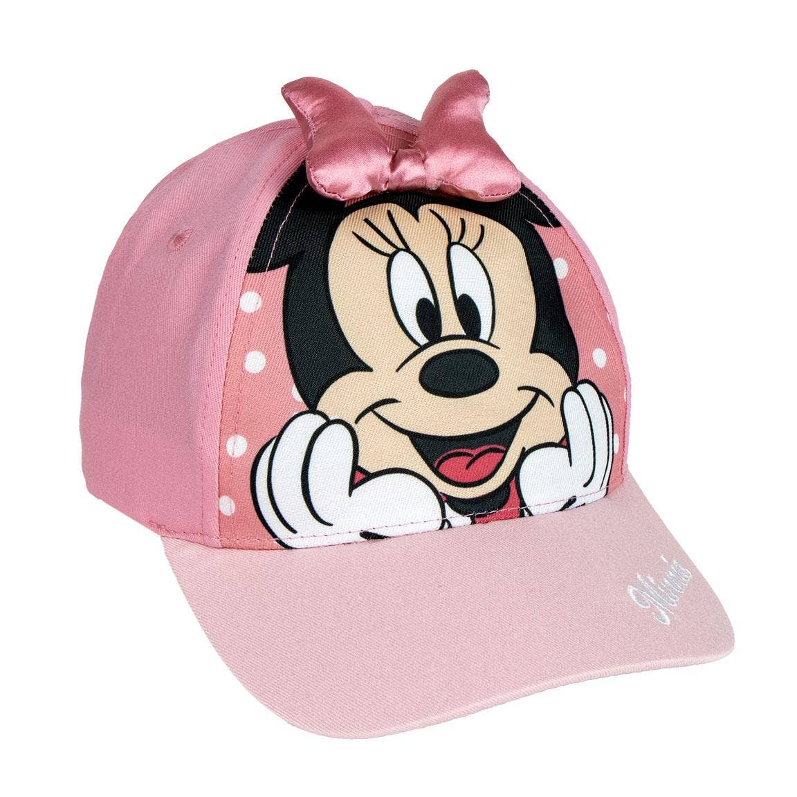 CAPPELLO CON VISIERA CURVA APPLICAZIONI MINNIE