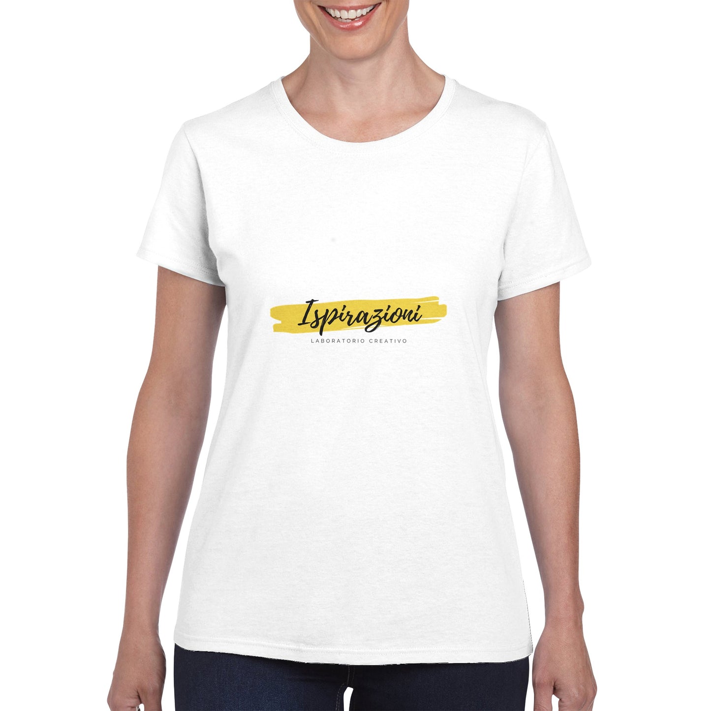 T-shirt girocollo da donna pesante personalizzabile