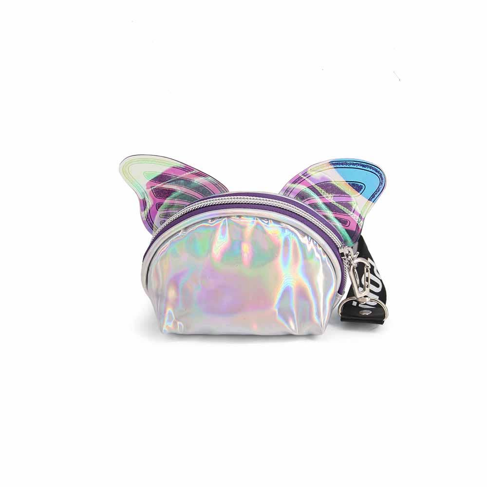 Oh My Pop! Wings-Portamonete Ovale, Argento