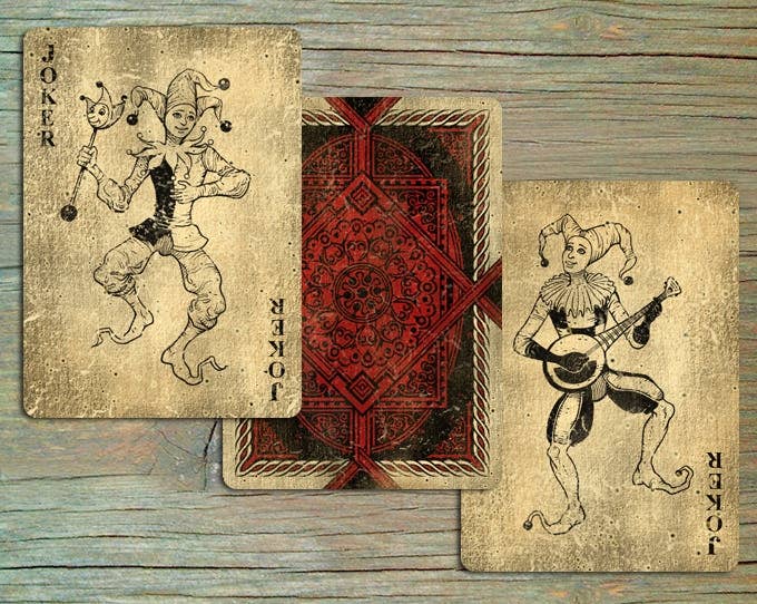 Carte da gioco classiche vintage per bicicletta