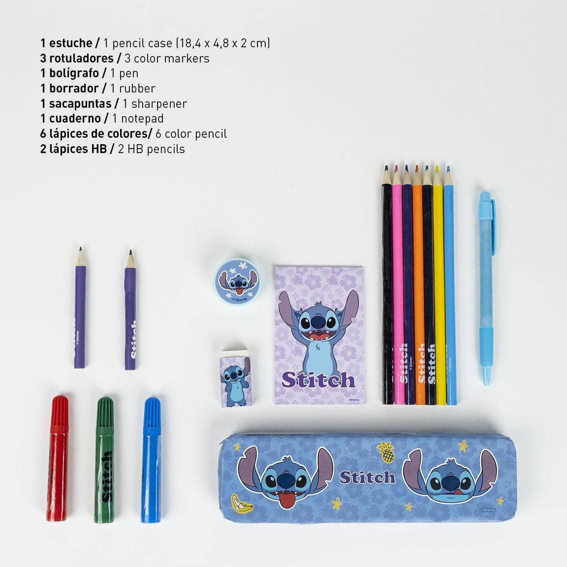 SET DI CANCELLERIA COLORABILE STITCH
