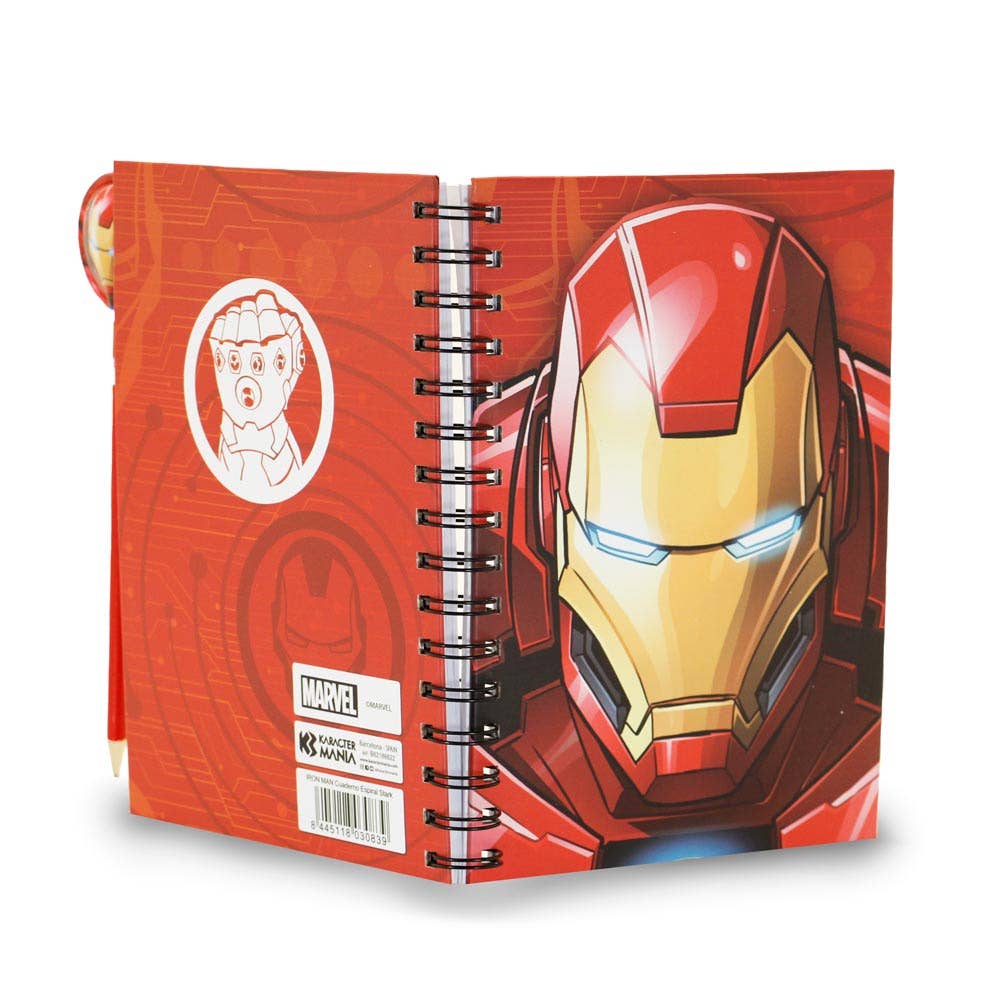 Iron Man Stark-Confezione Regalo con Taccuino e Matita