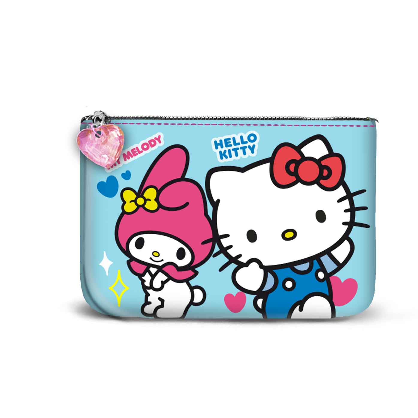 Sanrio Hello Kitty Friendship-Portamonete Quadrato Piccolo
