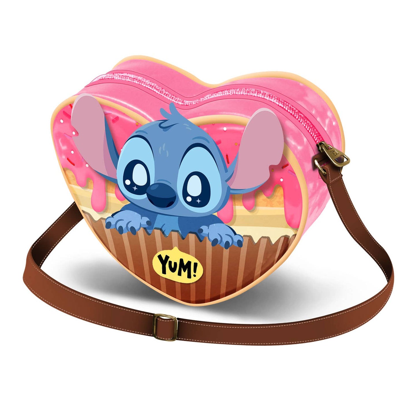 Disney Lilo e Stitch Muffin-Borsa a Tracolla Cuore Casual