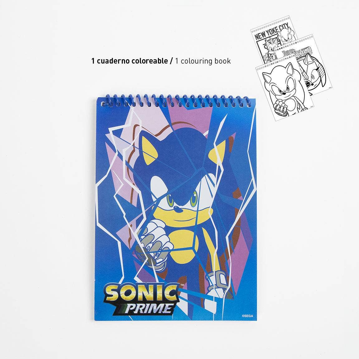 SET DI CANCELLERIA COLORABILE DISPLAY SONIC PRIME