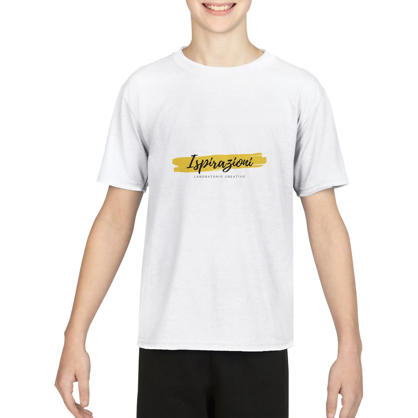 T-shirt girocollo Performance per bambini personalizzabile