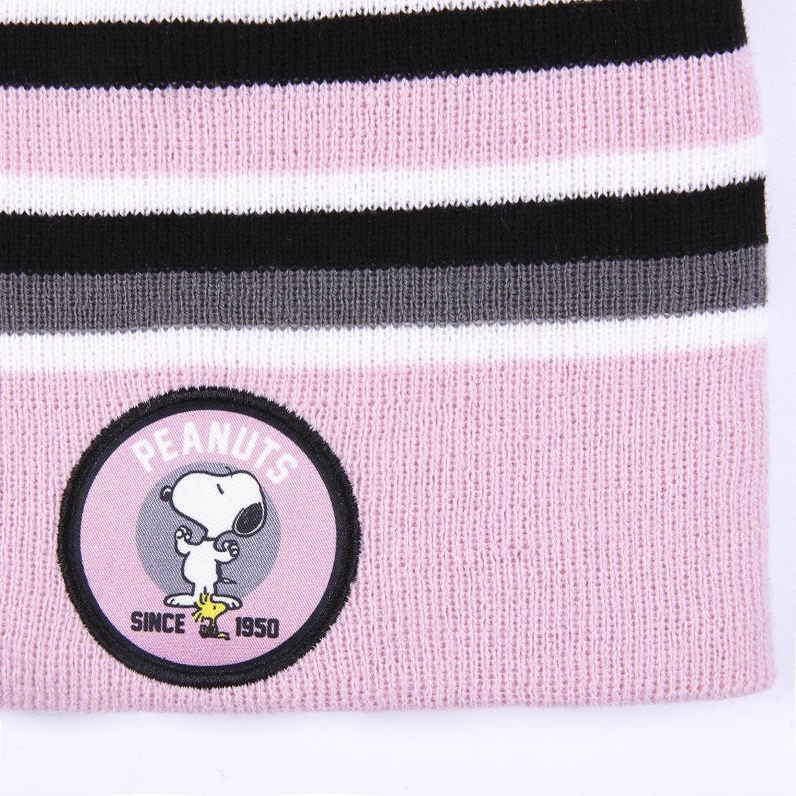 Cappello Snoopy in maglia Jacquard