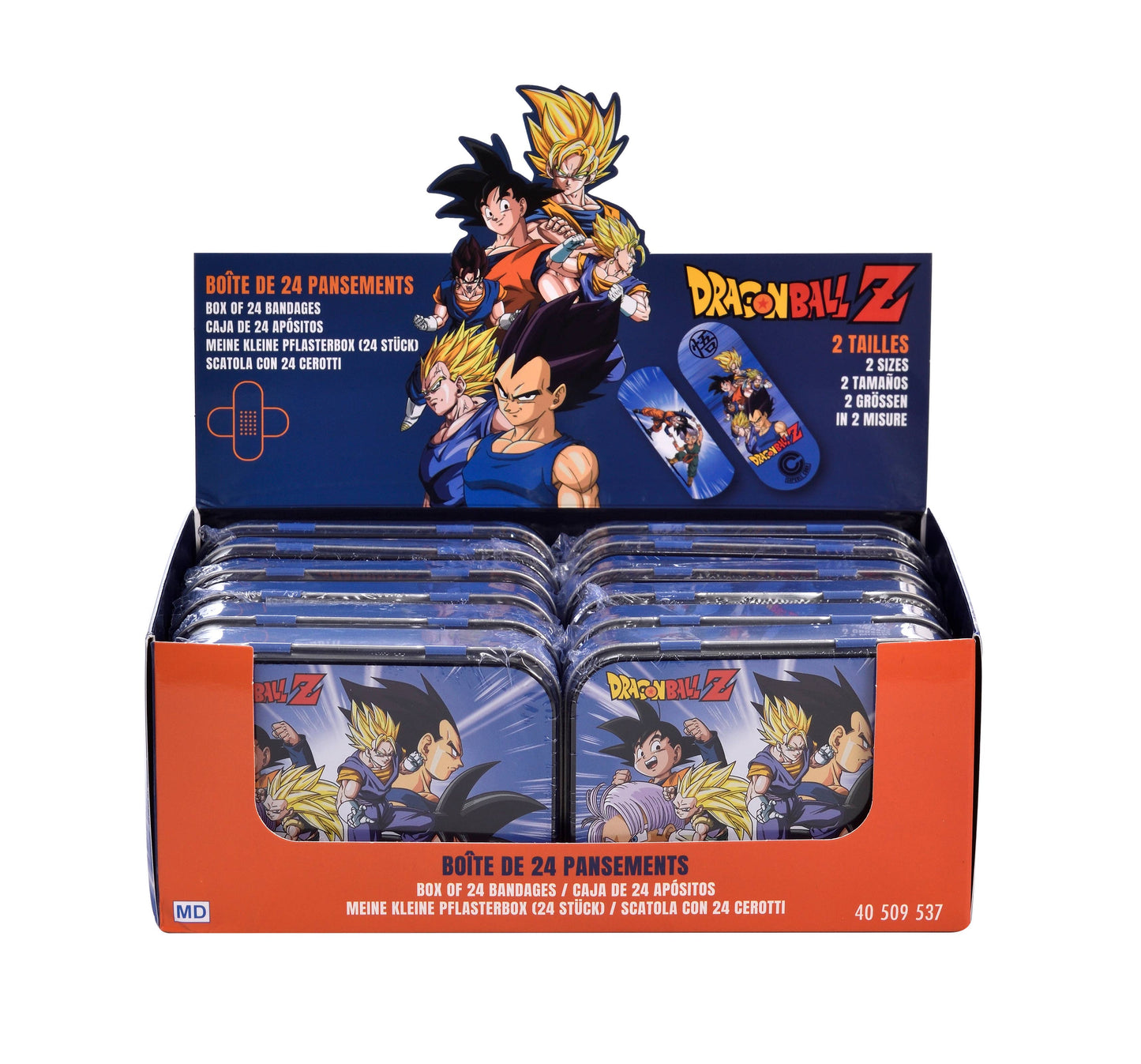 Scatola in metallo da 24 cerotti DRAGON BALL Z