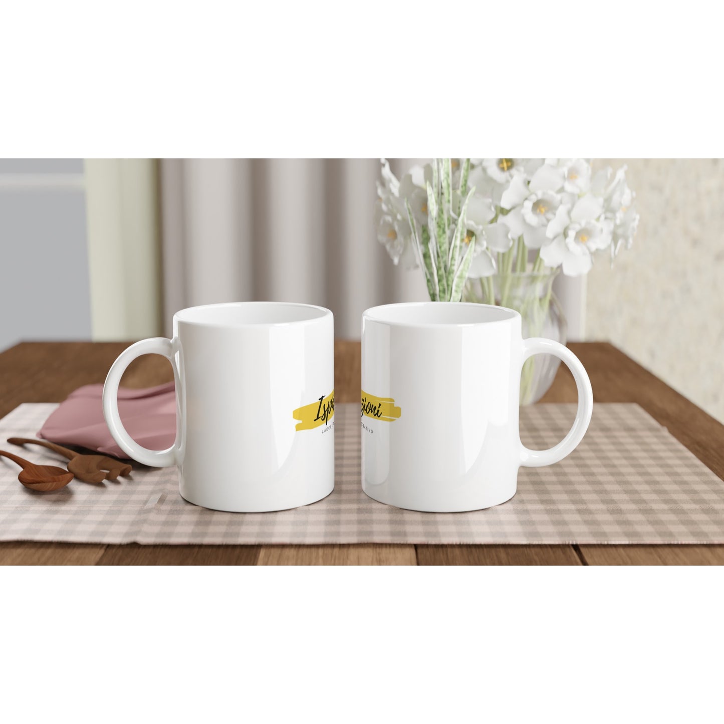 Tazza bianca in ceramica 11 once personalizzabile
