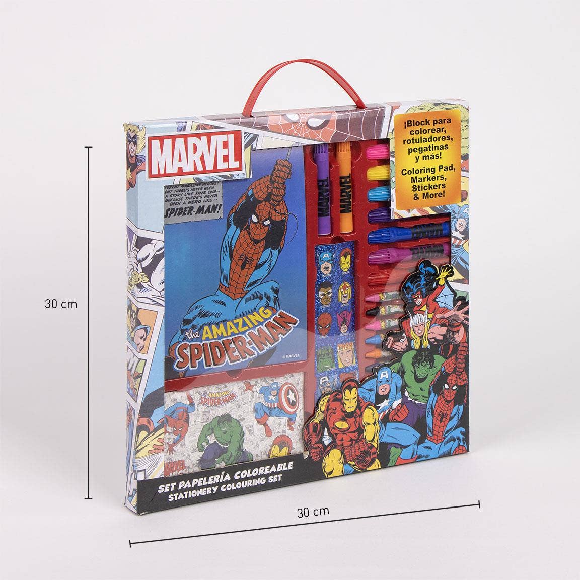 SET DI CANCELLERIA COLORABILE MARVEL DISPLAY