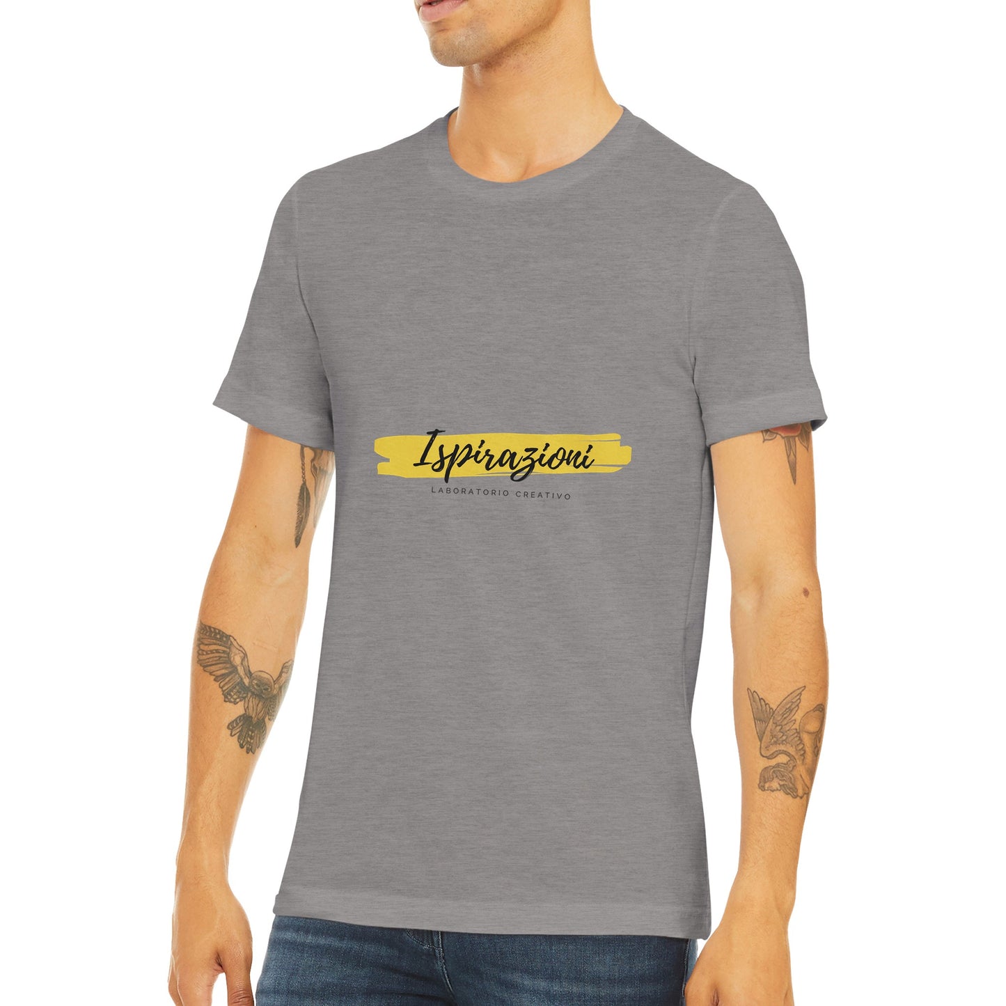 Maglietta girocollo unisex Triblend personalizzabile