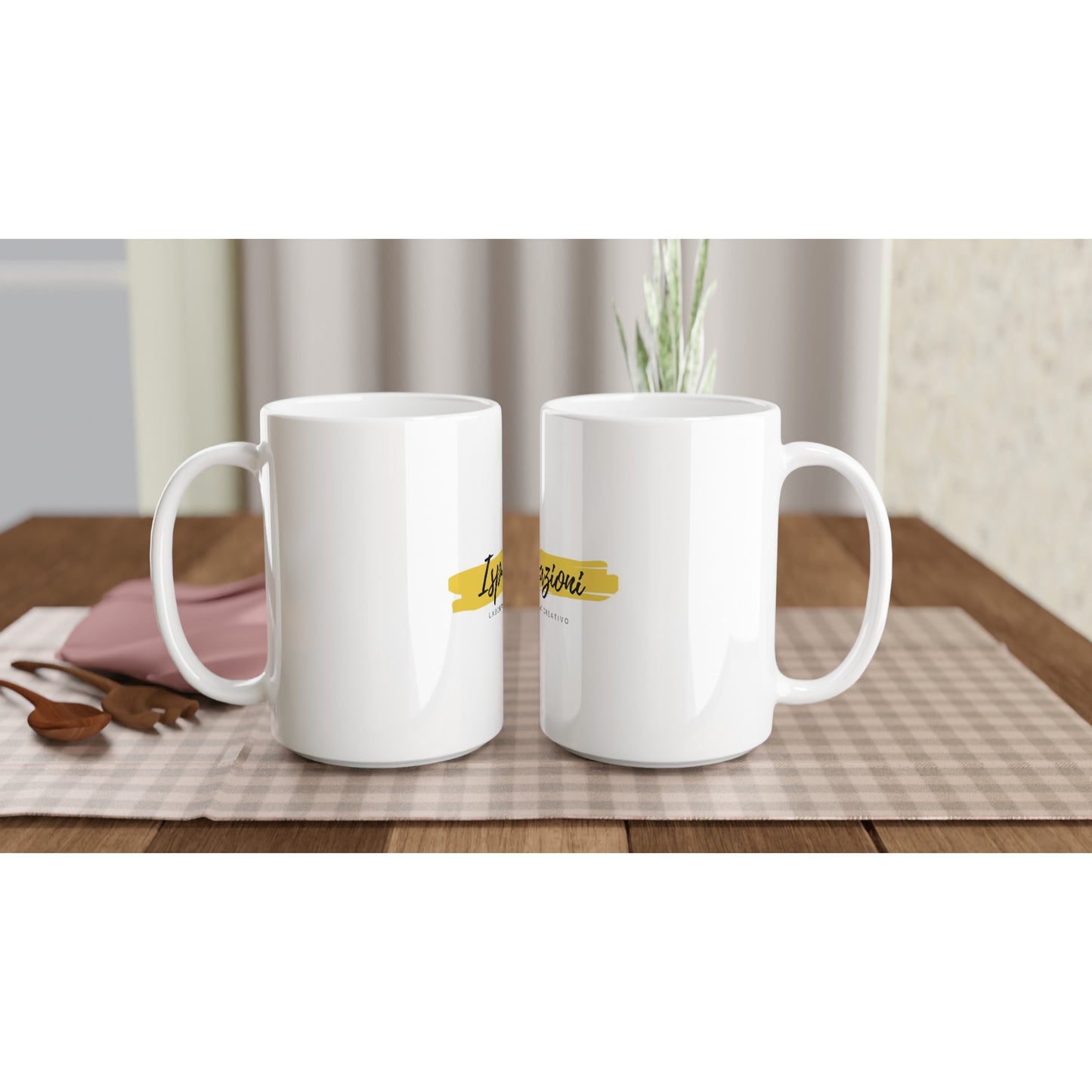Tazza in ceramica bianca da 15 once personalizzabile