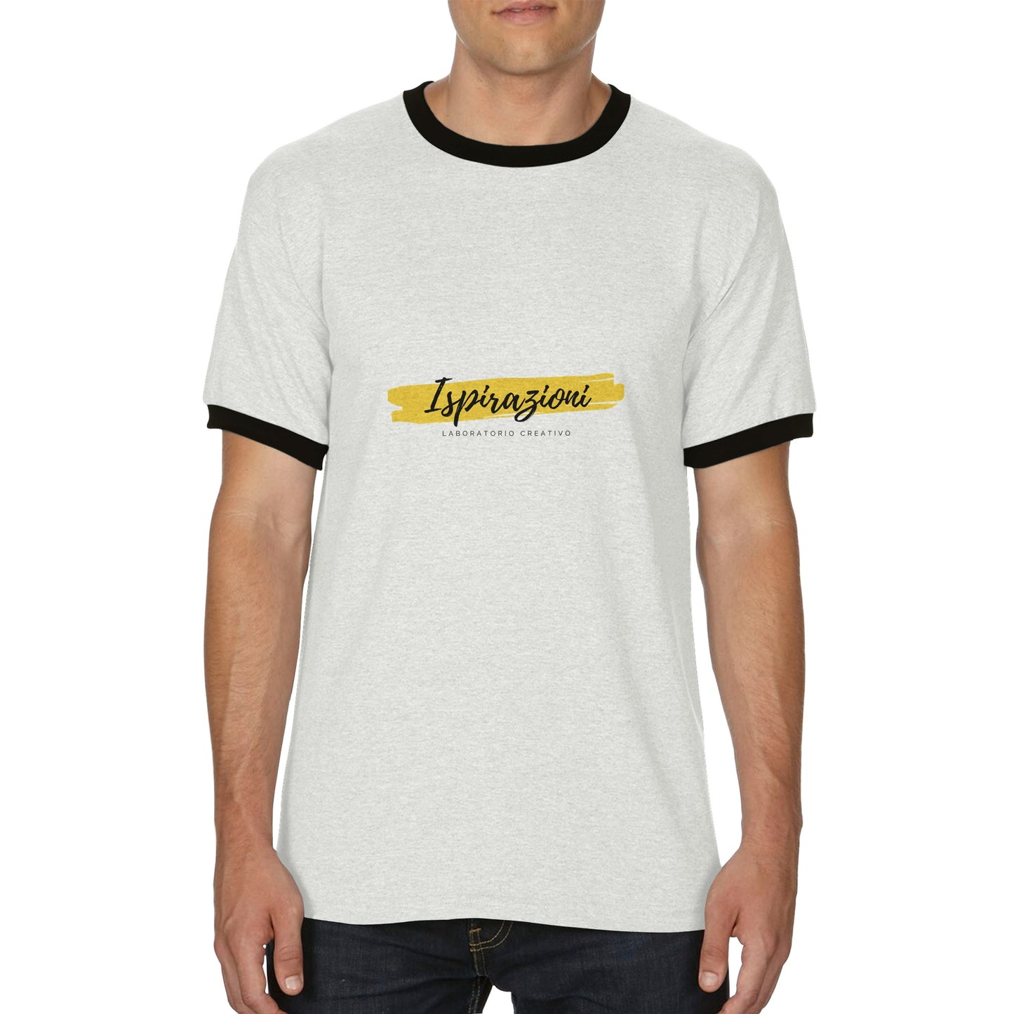 T-shirt Ringer unisex personalizzabile