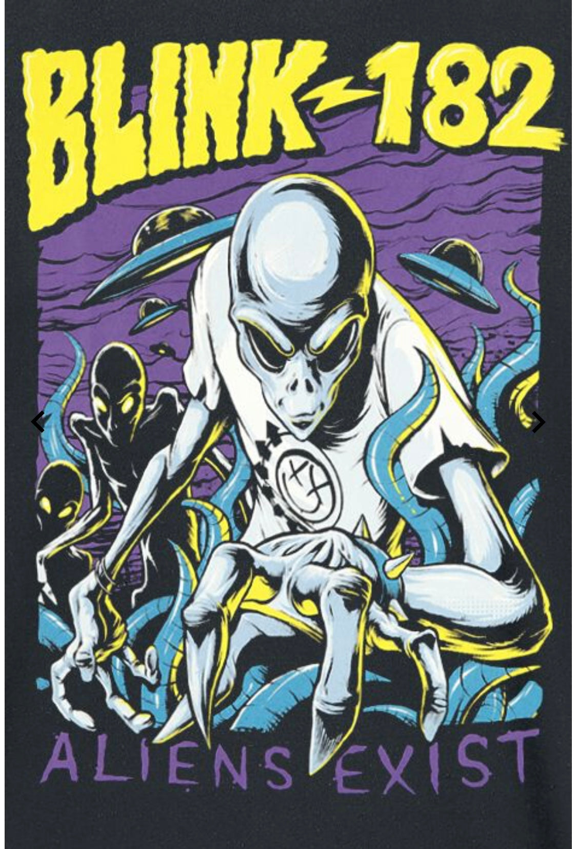 Maglietta Aliens Exist Blink 182