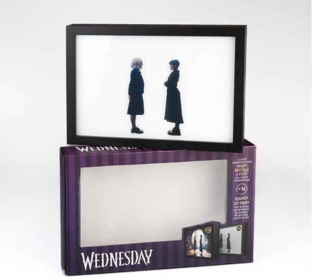 Mercoledì Addams Quadro LED | Lamina Decorativa Illuminata