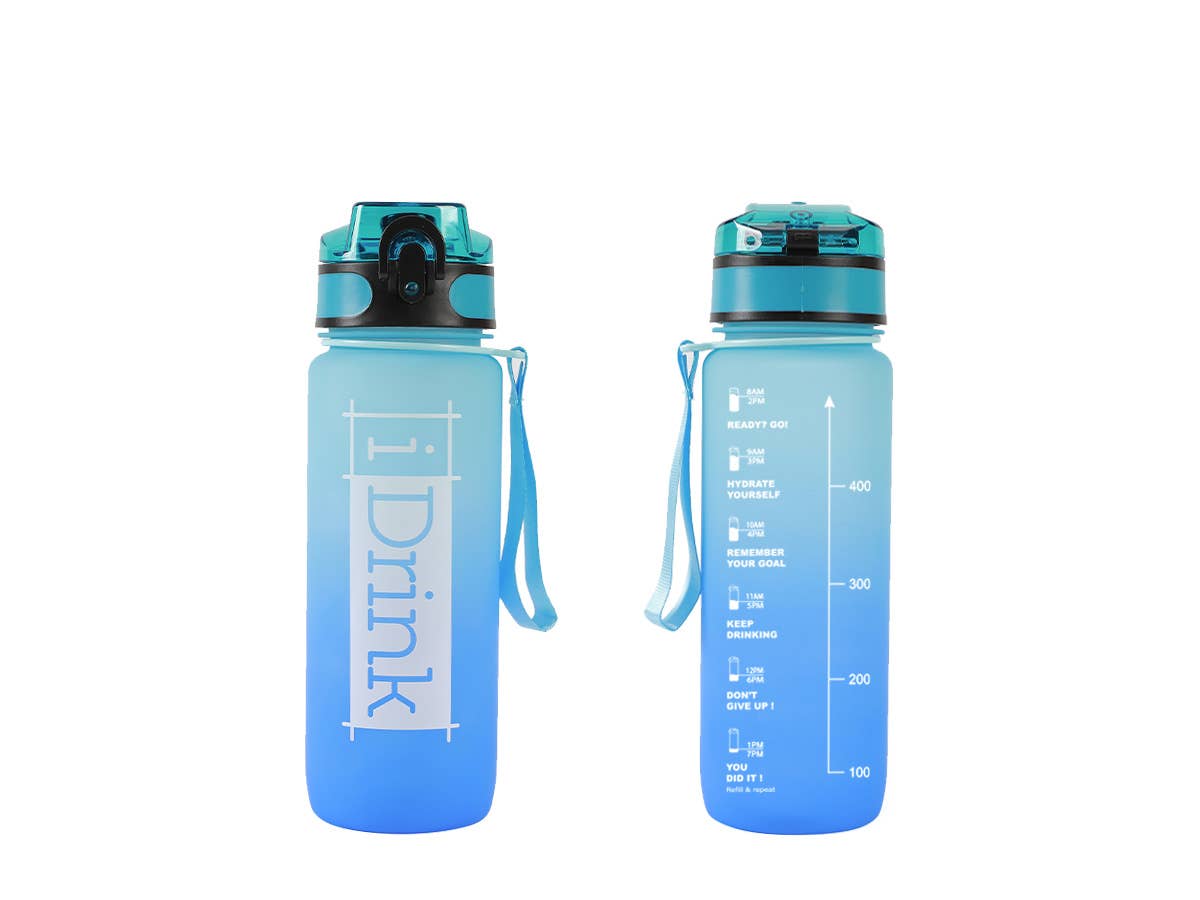 Borraccia in Tritan 750 ml azzurra e blu