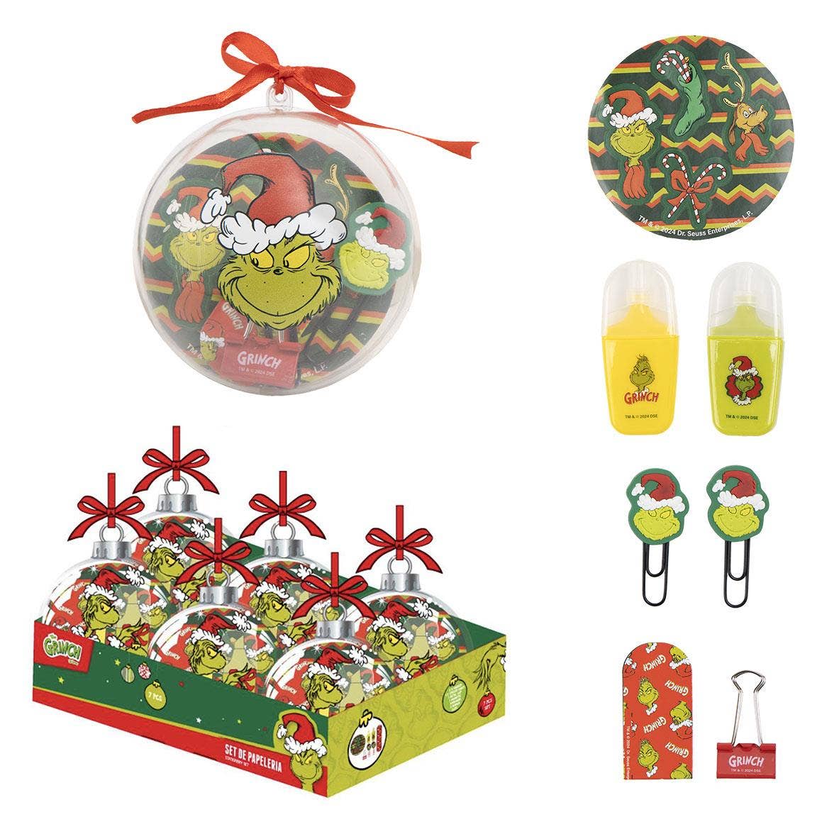 SET DI CANCELLERIA NATALIZIA THE GRINCH