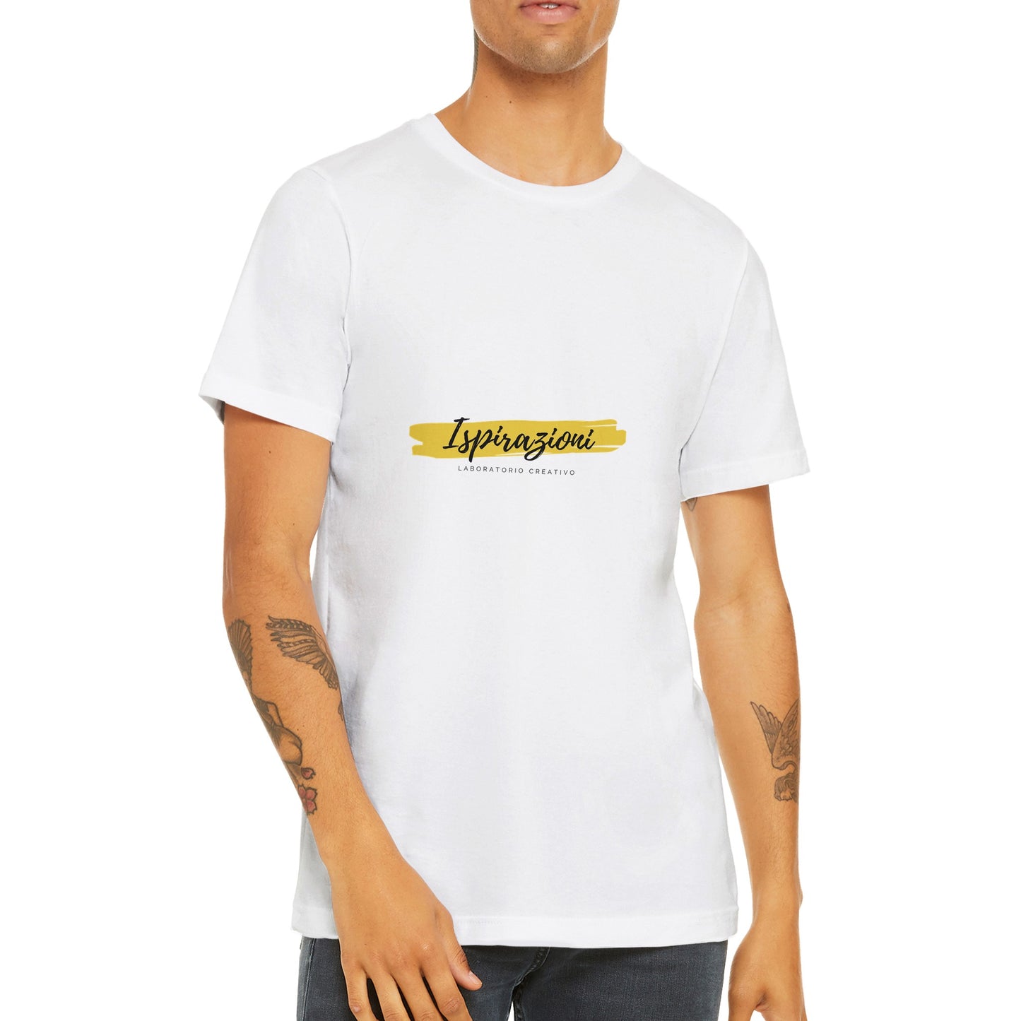 Maglietta girocollo unisex premium personalizzabile