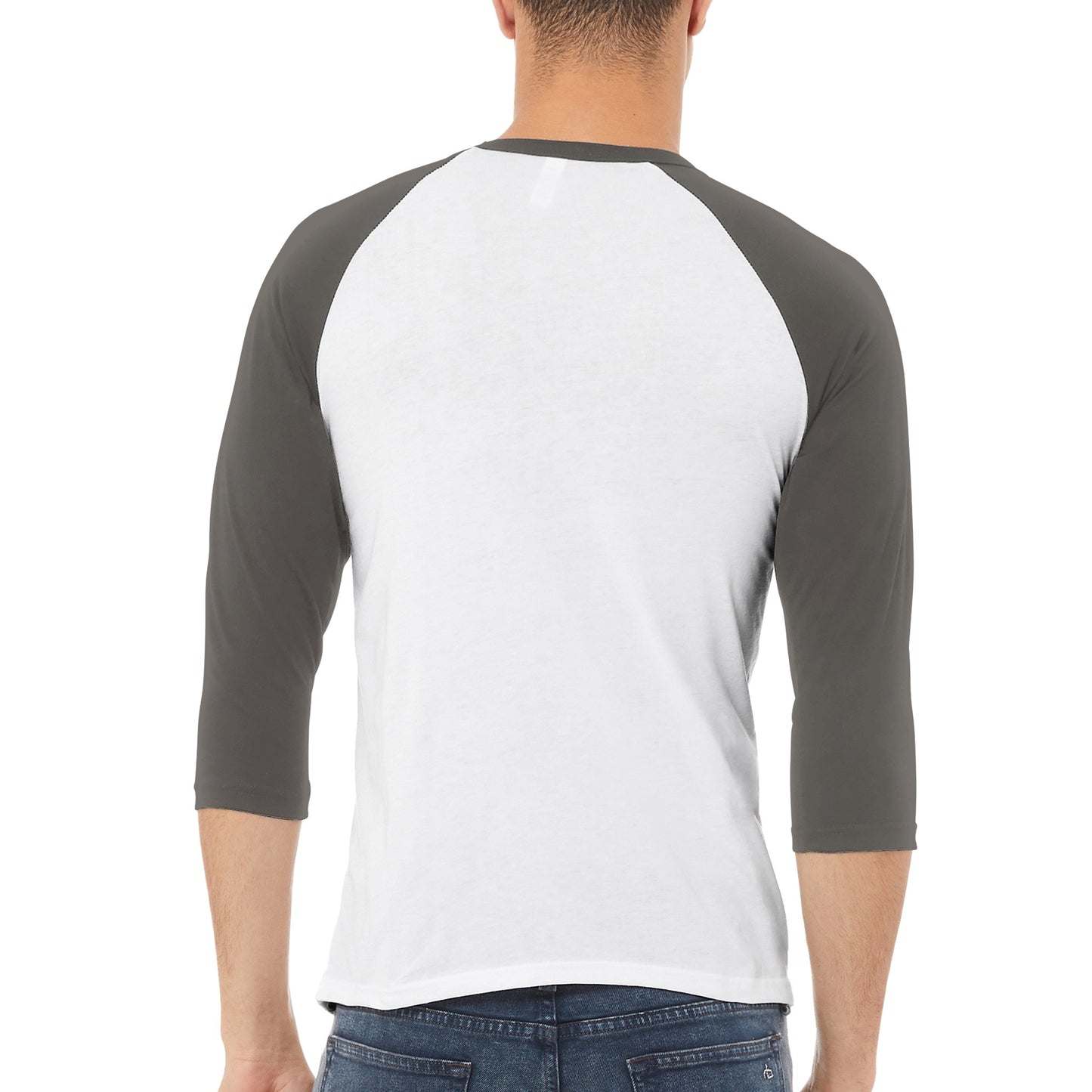 T-shirt raglan unisex manica 3/4 personalizzabile