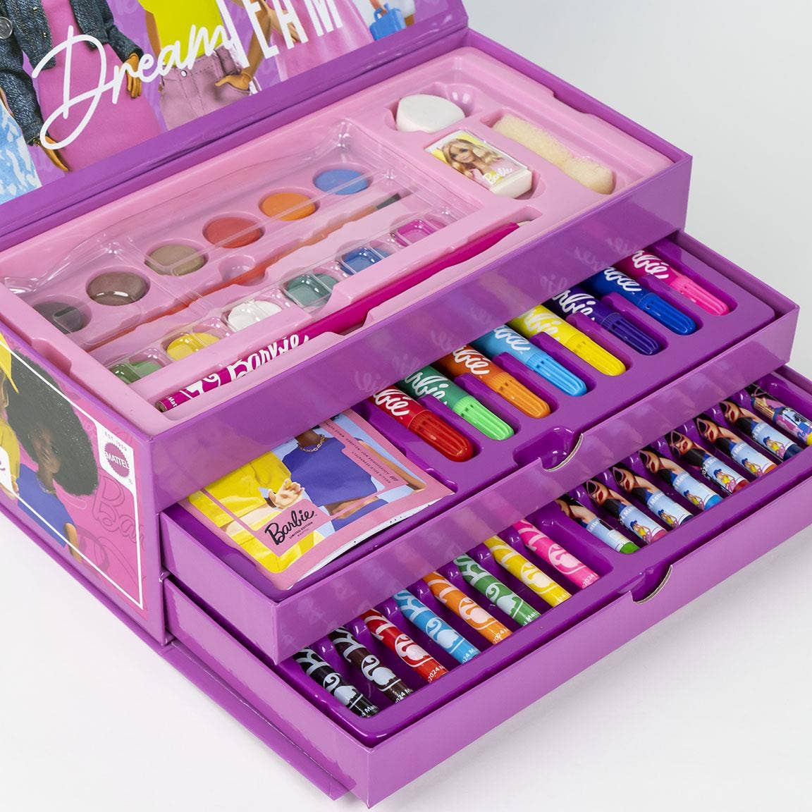 SET DI CANCELLERIA COLORABILE BARBIE VALIGETTA