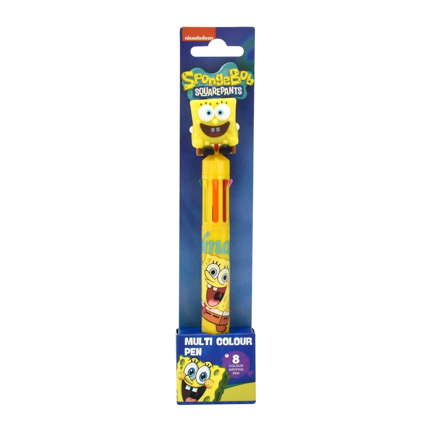 Penna SpongeBob SquarePants, penna con 8 colori