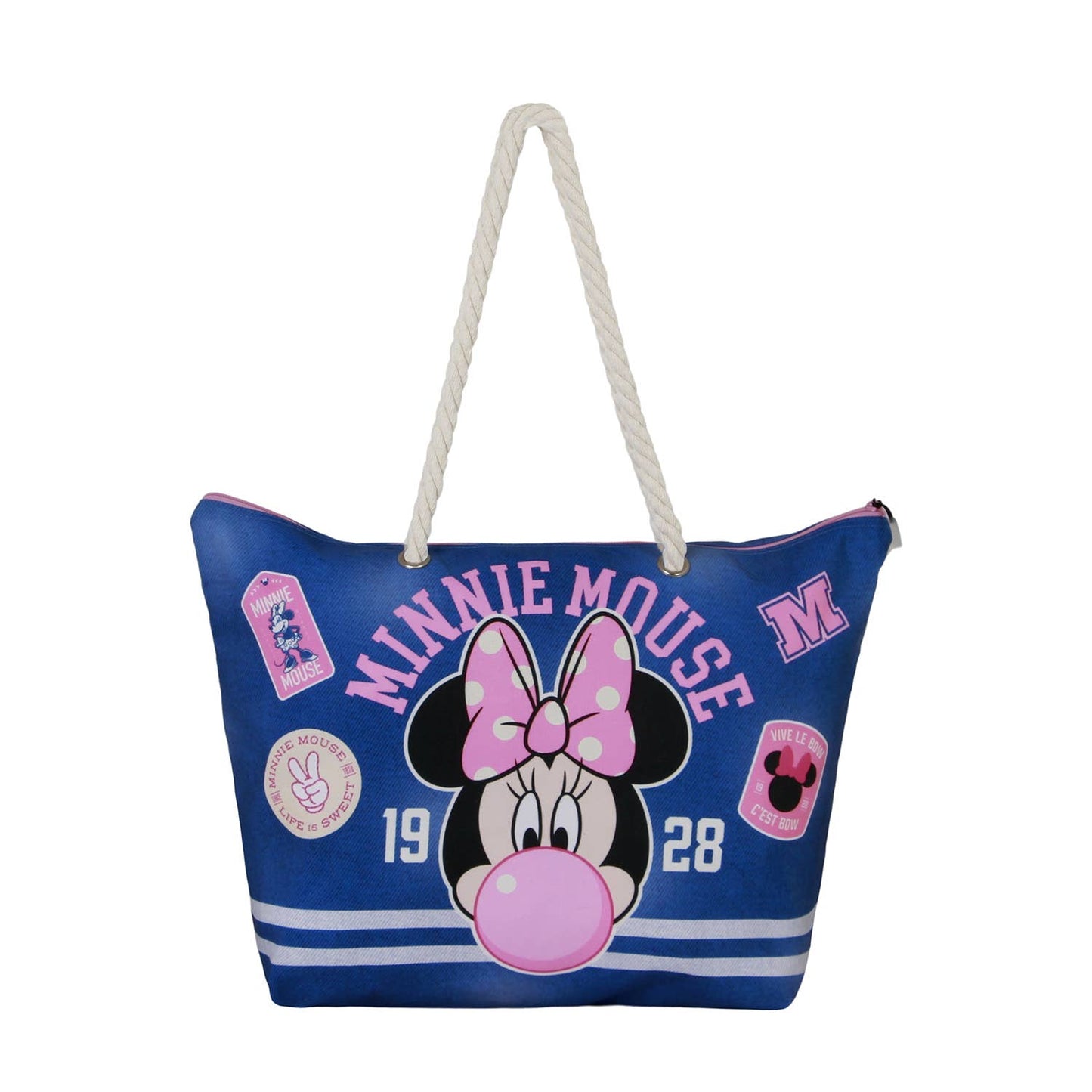 Disney Minni Mouse Varsity-Borsa da Spiaggia Soleil