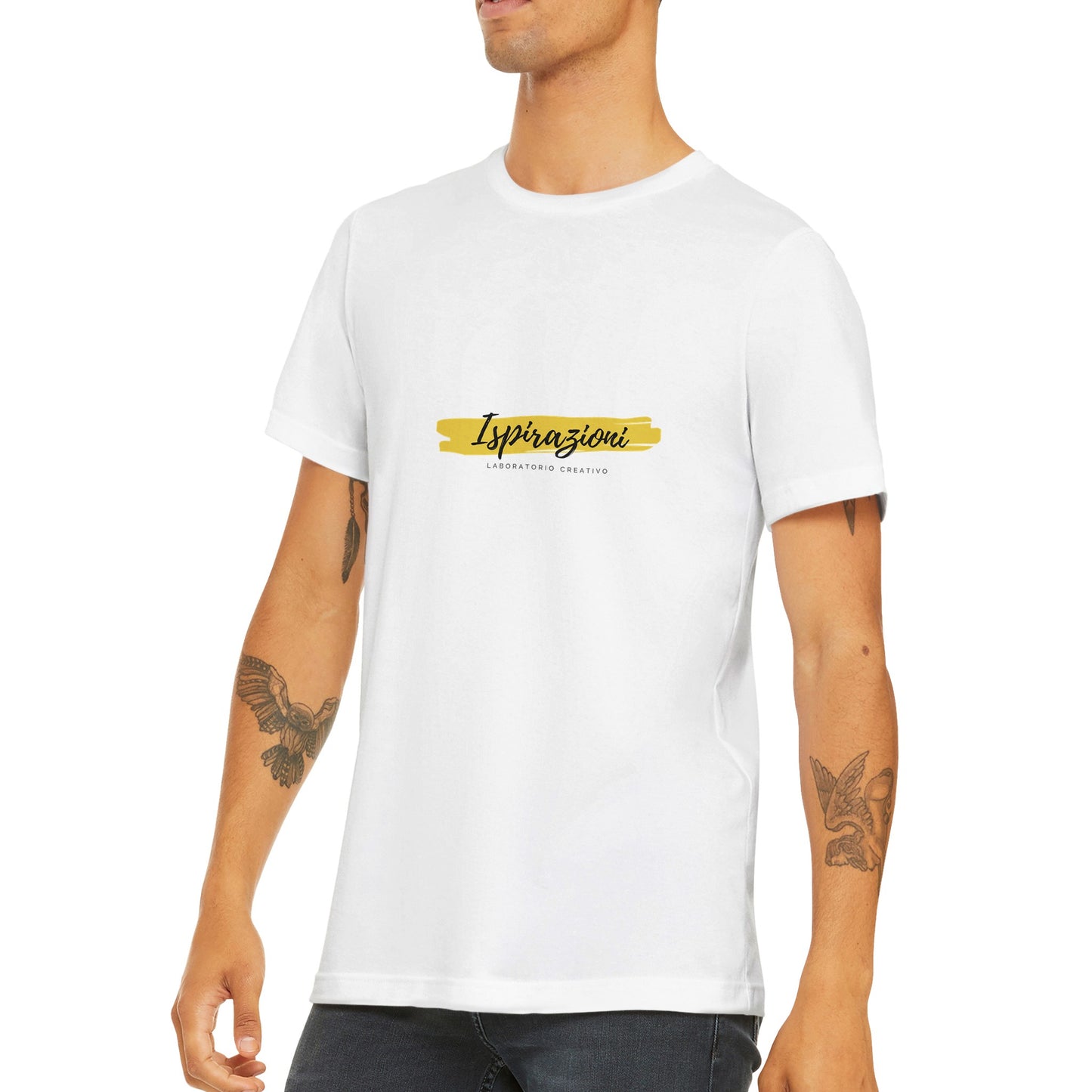 Maglietta girocollo unisex premium personalizzabile