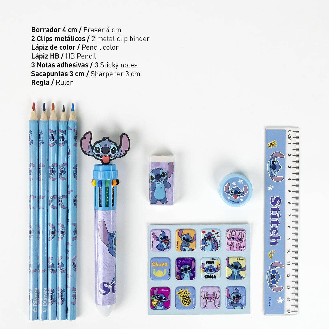 SET DI CANCELLERIA PER SCUOLA EVA STITCH