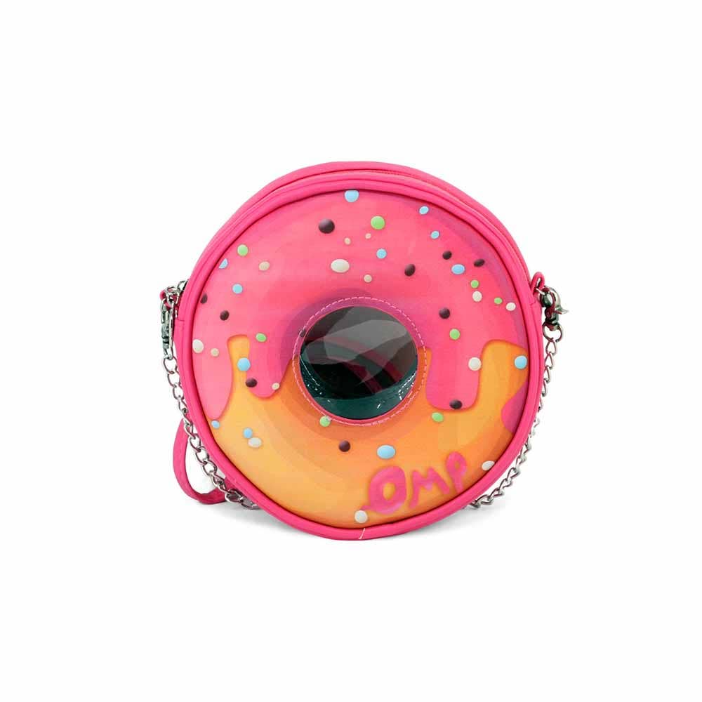 Oh My Pop! Pinknut-Borsa a Tracolla Rotonda, Rosa