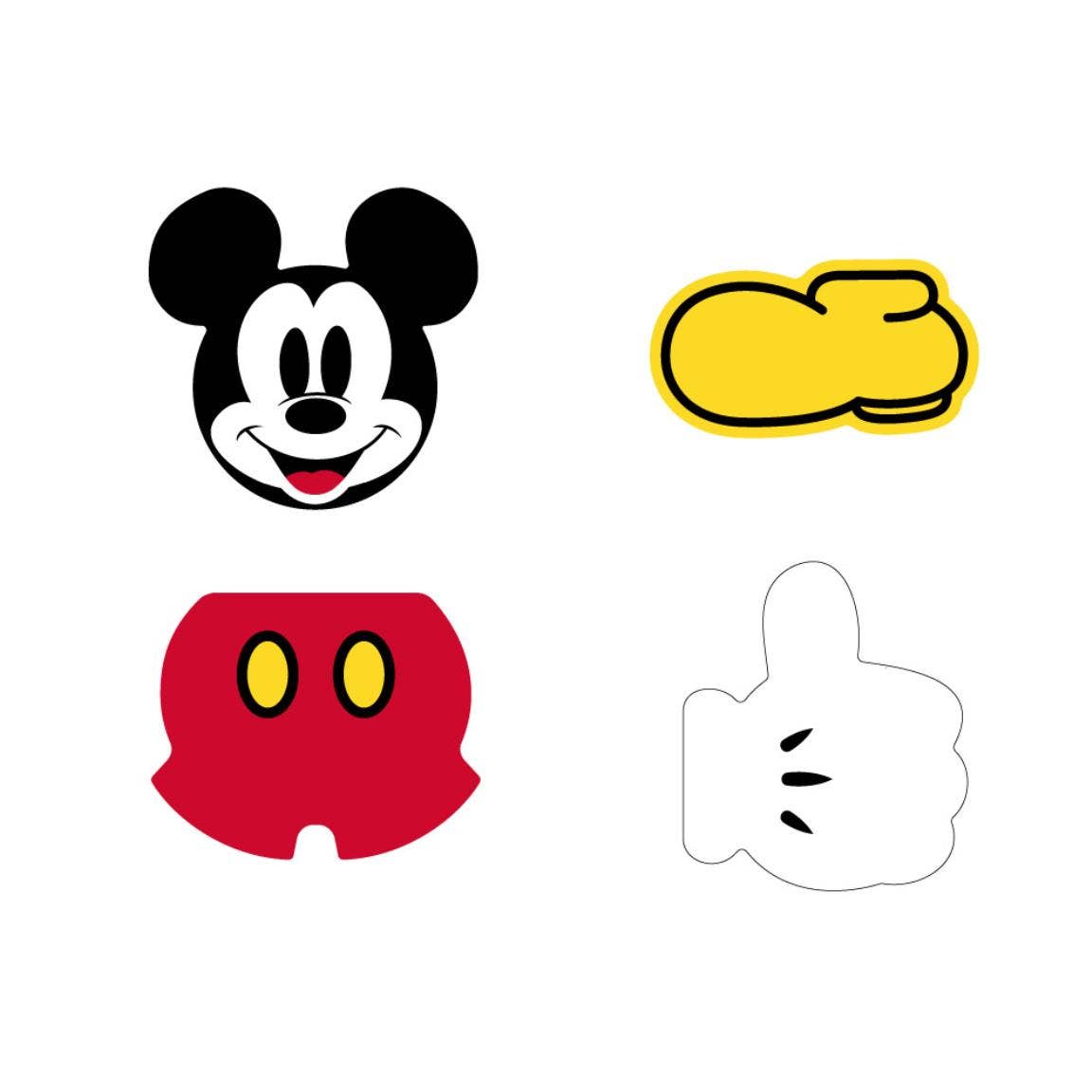 Gomma Mickey PACK x4