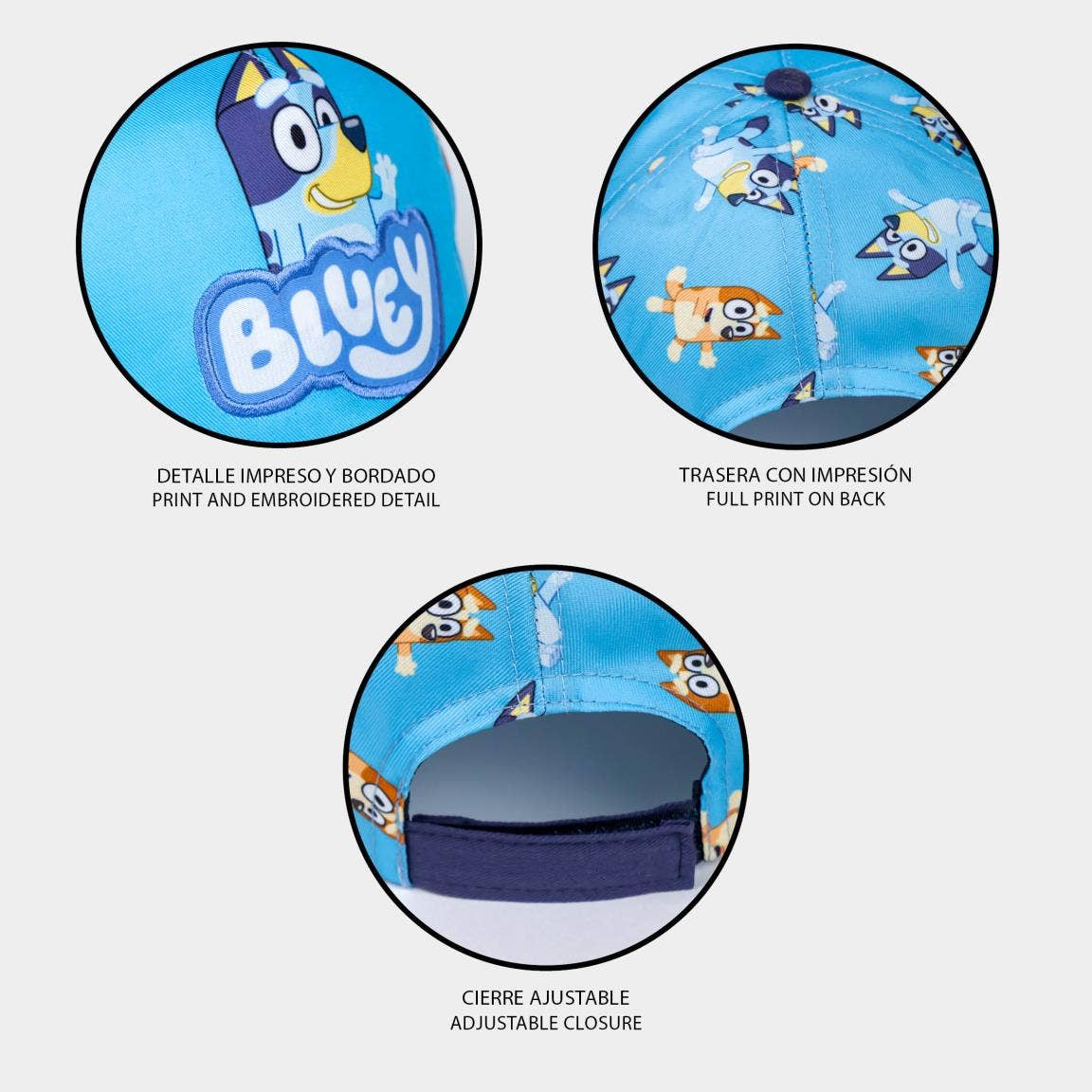 VISIERA CURVA BLUEY