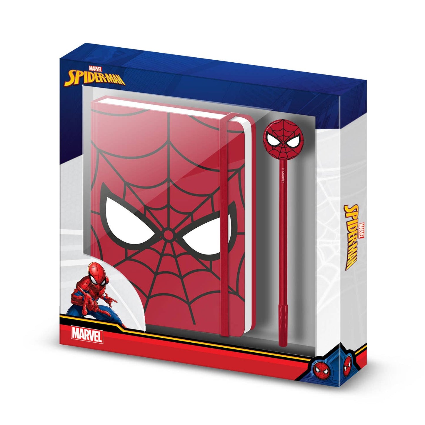 Marvel Spiderman Chibi-Confezione Regalo con Diario e Penna