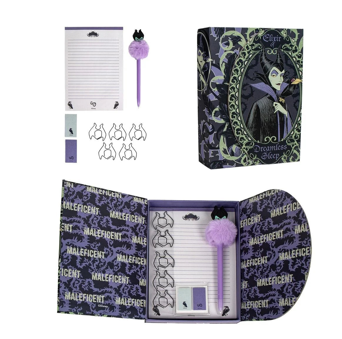 Disney Villains – Set di cancelleria Malefica Elixir of Dreamless Sleep