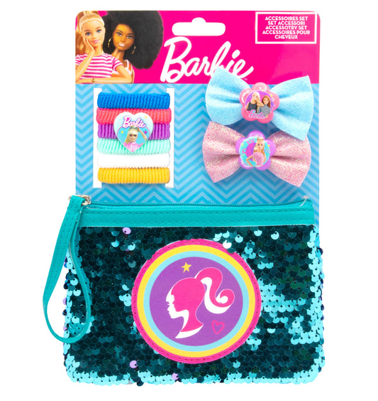 Barbie Set accessori con borsetta in paillettes magiche