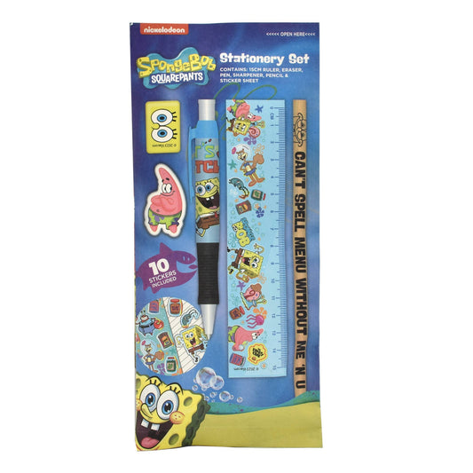 Set di cancelleria SpongeBob SquarePants, set di cancelleria da 6 pezzi