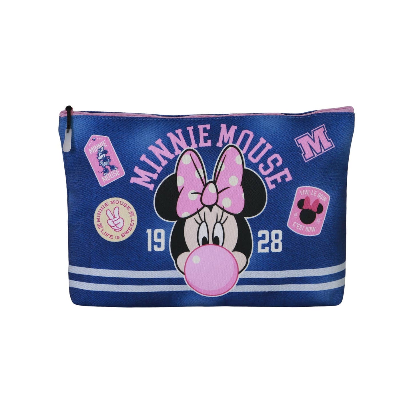 Disney Minni Mouse Varsity-Borsa da Toilette Pochette Soleil