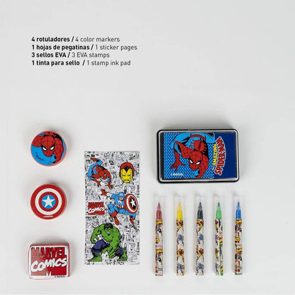 SET DI CANCELLERIA COLORABILE MARVEL BRIEFCASE