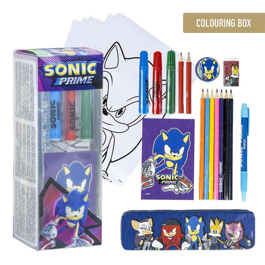 SET DI CANCELLERIA COLORABILE SONIC PRIME