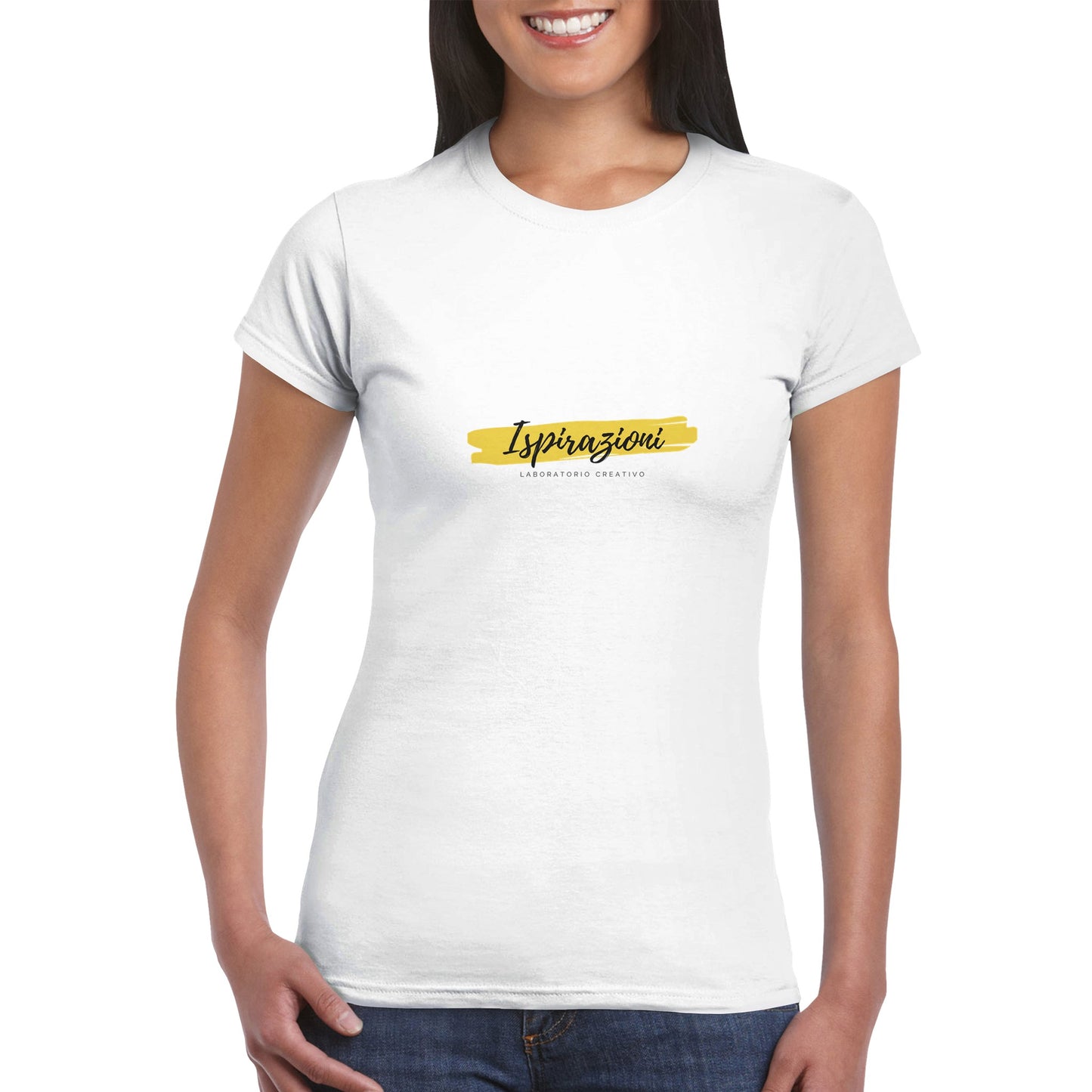 T-shirt classica da donna a girocollo personalizzabile