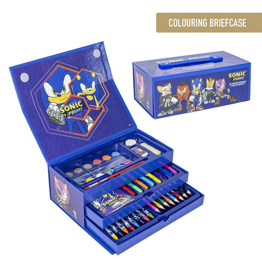 SET DI CANCELLERIA COLORABILE VALIGETTA SONIC PRIME