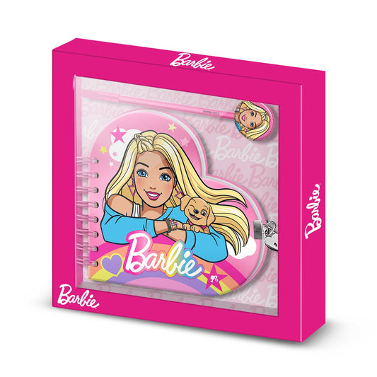 Barbie Rainbow-Diario Cuore + Penna