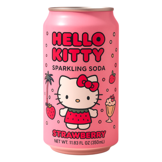 Lattina Hello Kitty Strawberry Sparkling Soda 350 ml