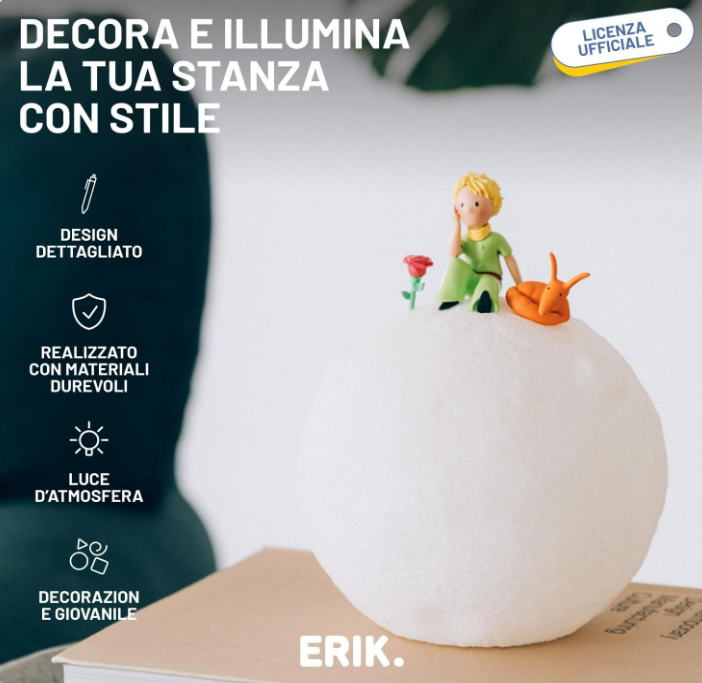Il Piccolo Principe Lampada da Comodino