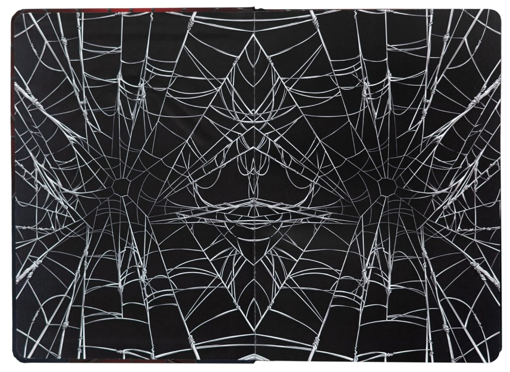 Taccuino A5 Spiderman e Penna - Quaderno Appunti Bullet Journal Puntinato con Penna Proiettore a Pile, Copertina Rigida