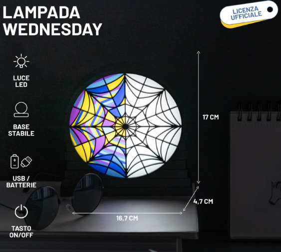 Lampada Mercoledì Addams