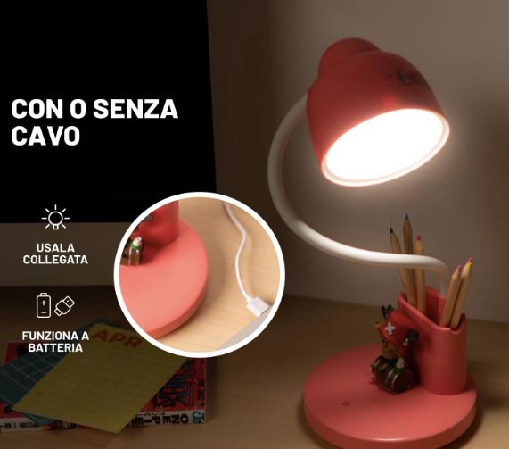 One Piece Lampada da Tavolo Ricaricabile